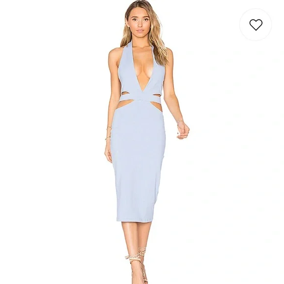 REVOLVE | Dresses | Donna Mizani Powder Blue Eden Dress Revolve Midi |  Poshmark